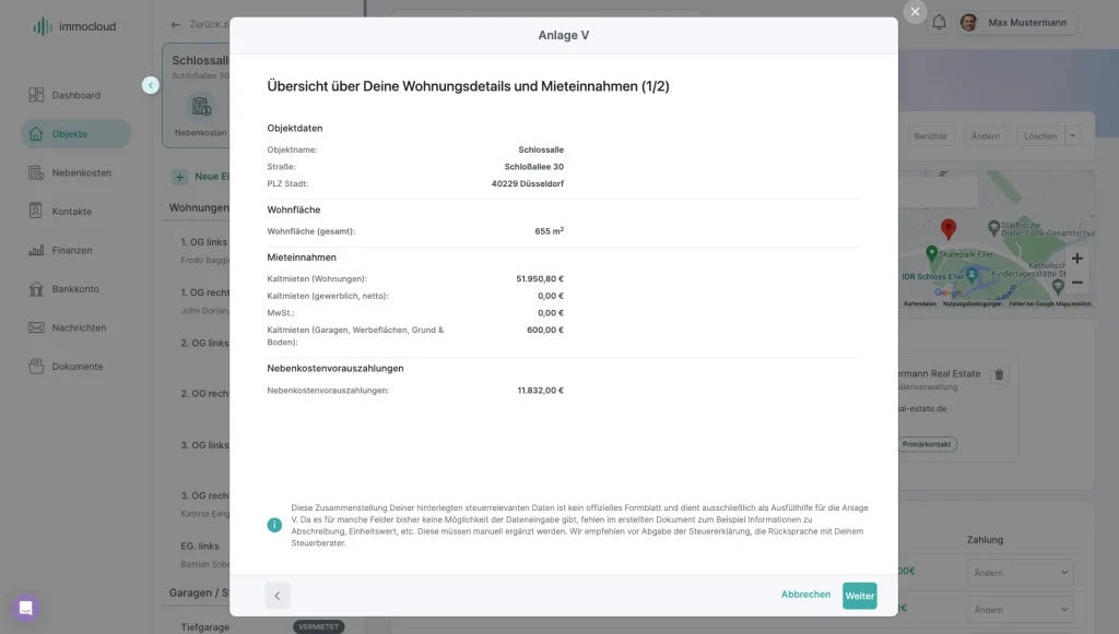 Anlage V Schritt 1