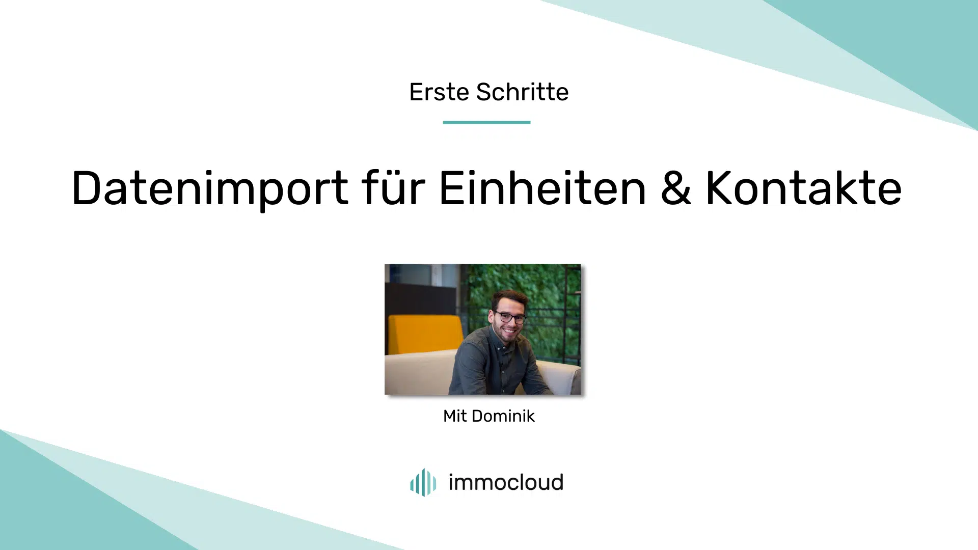 Datenimport mit immocloud