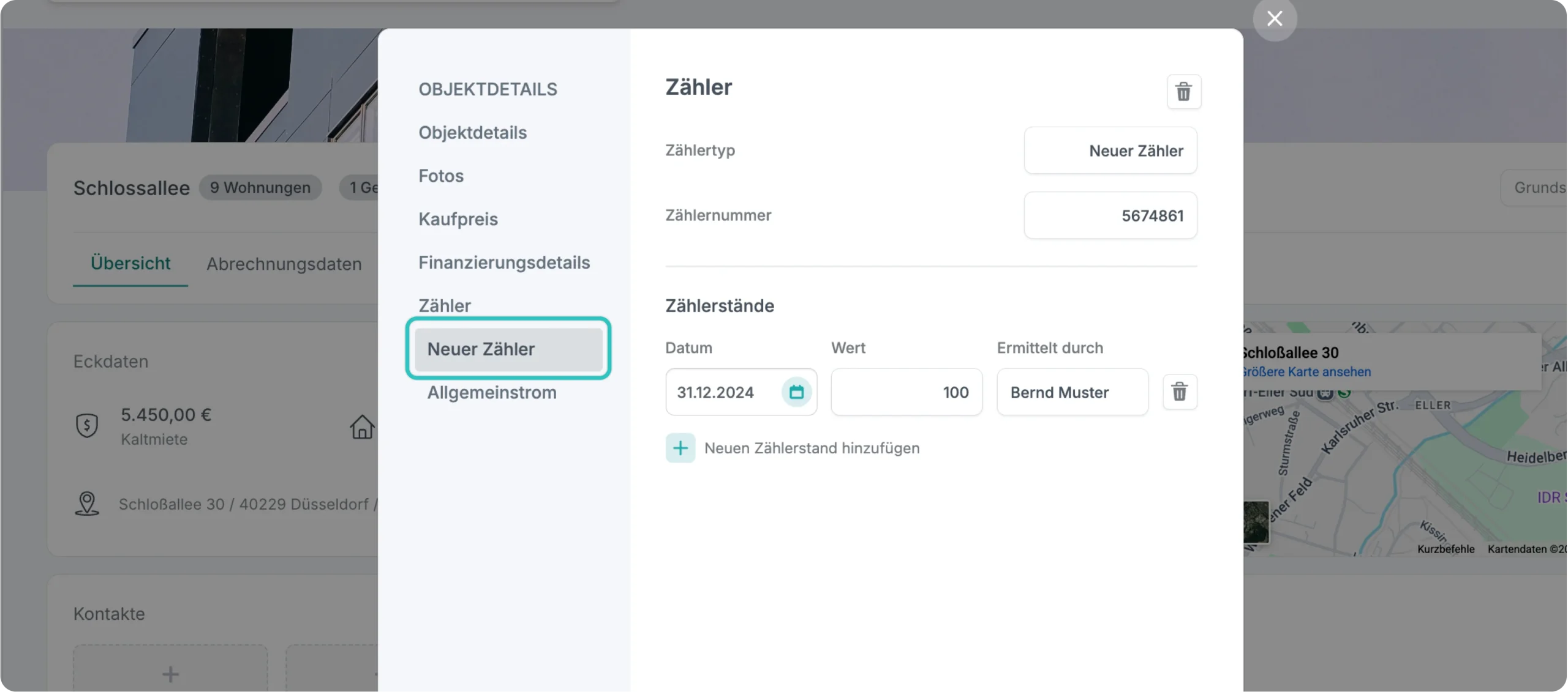 Zaehlerverwaltung im Objekt