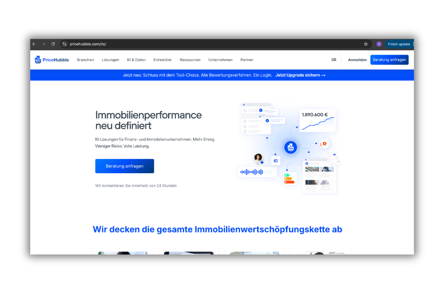 Daten-Analysten. PriceHubble homepage