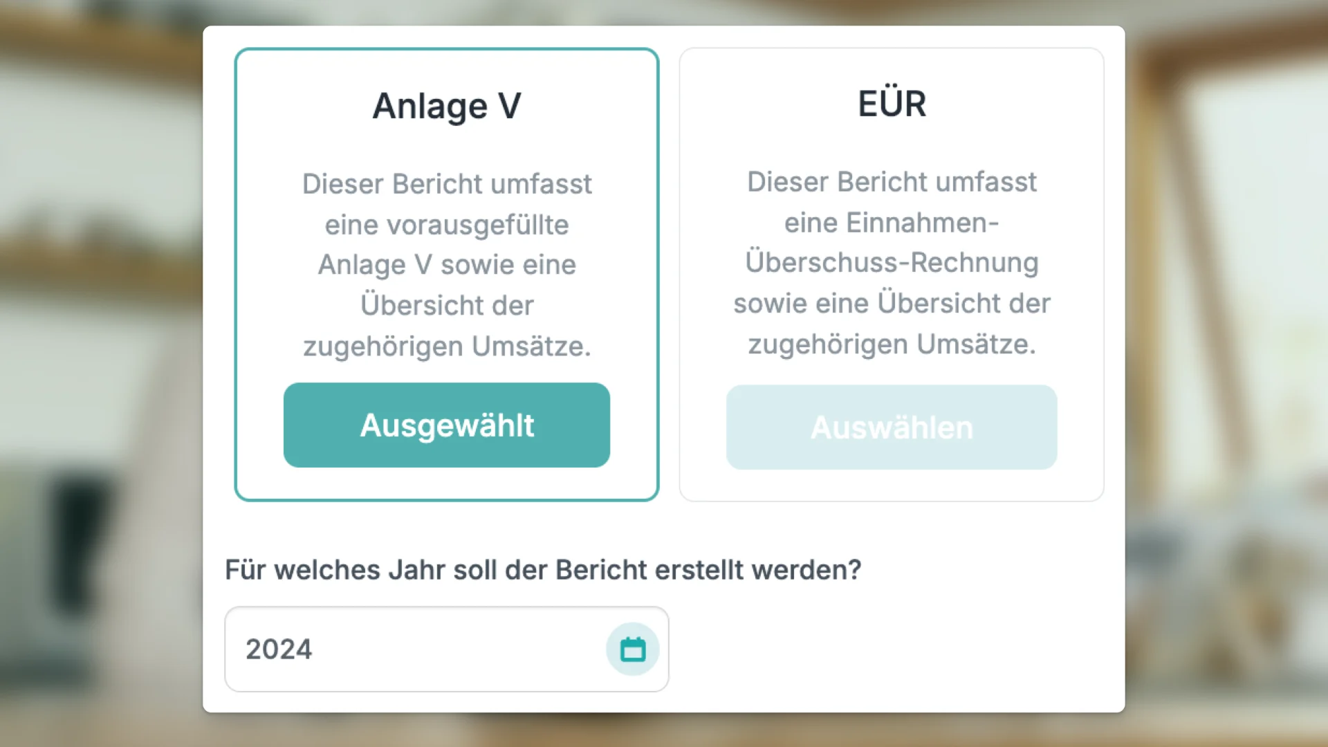 Anlage V und EÜR erstellen