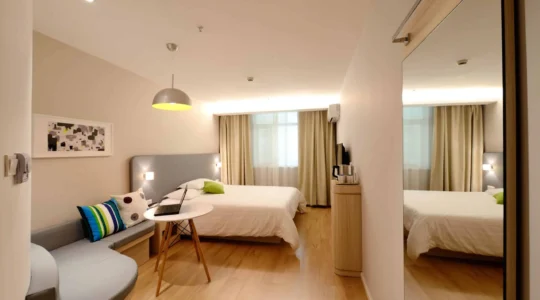 Schlafzimmer einer Mietwohung