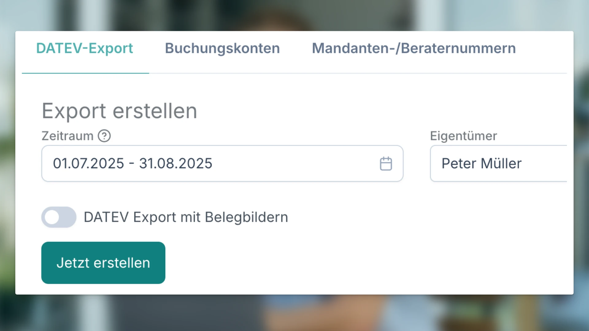 DATEV-Export erstellen