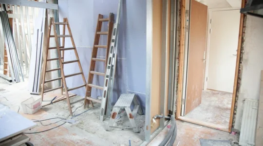 Wohnung bei der Renovierung