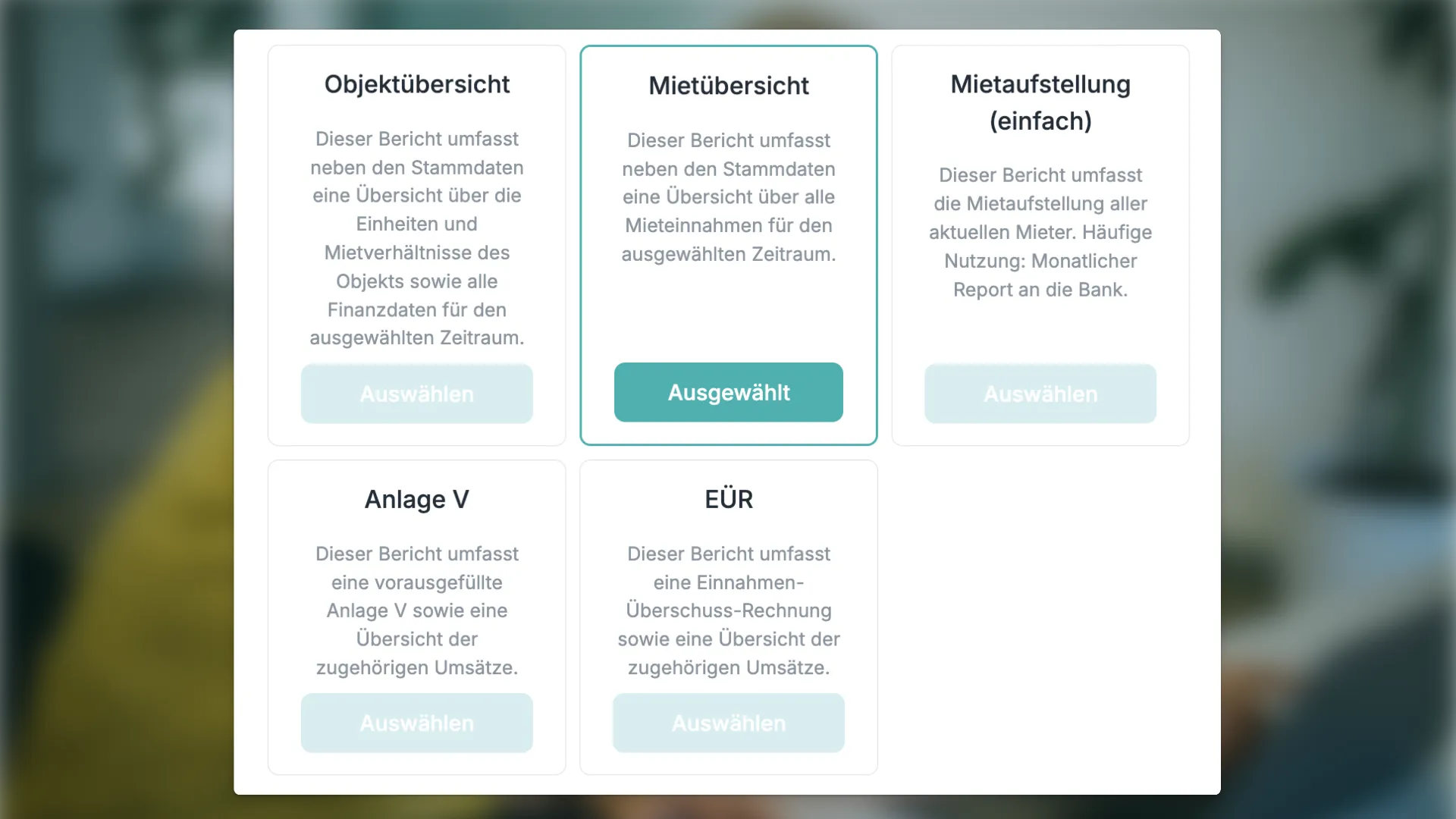 Berichte-Center von immocloud