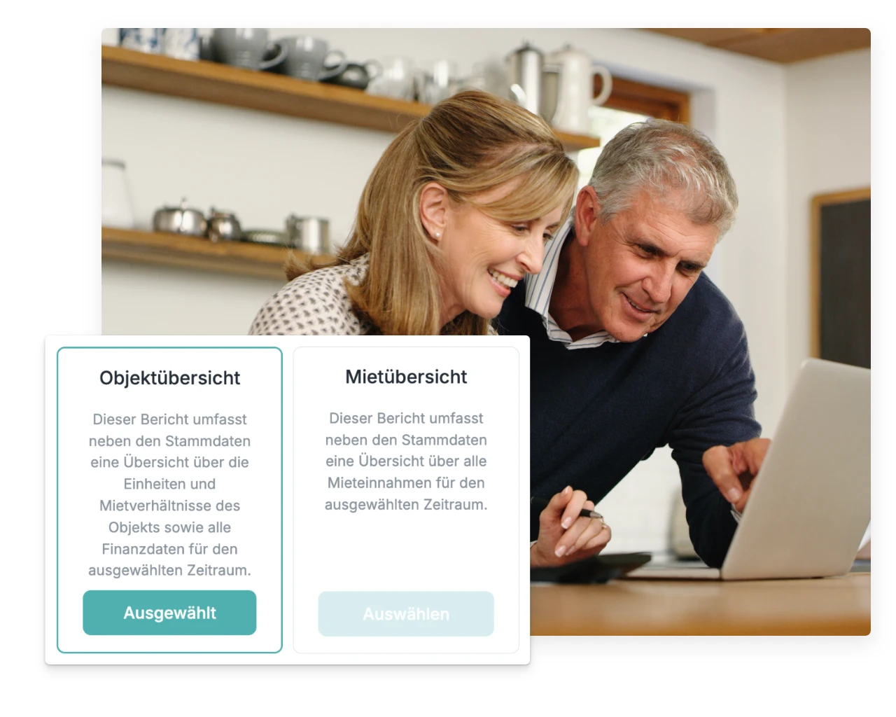 Vermieter nutzen das Berichte-Center