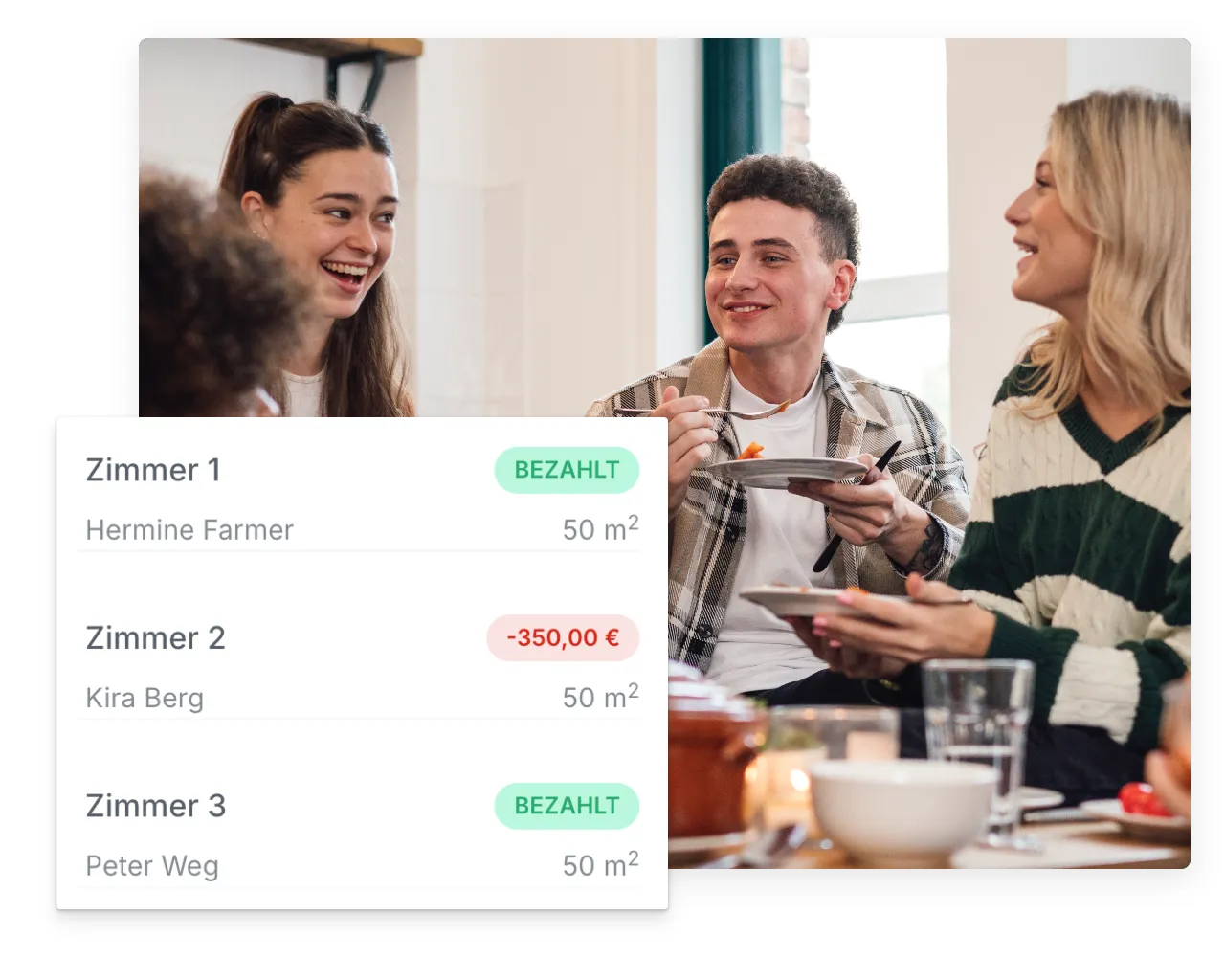 Studenten im Wohnheim