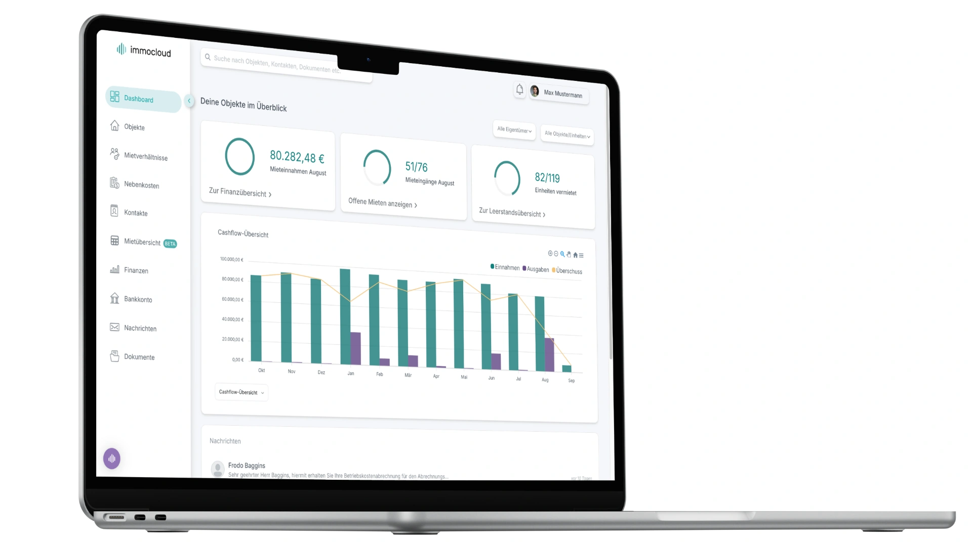Digitale Hausverwaltung mit immocloud