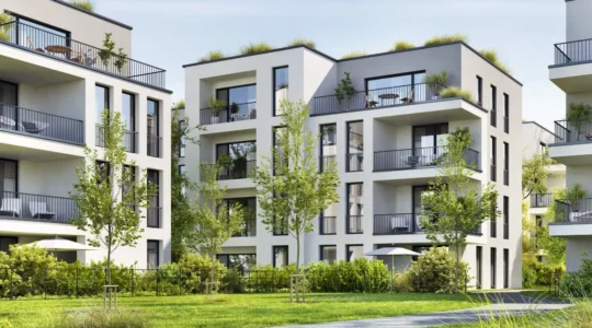 Moderne Wohnsiedlung