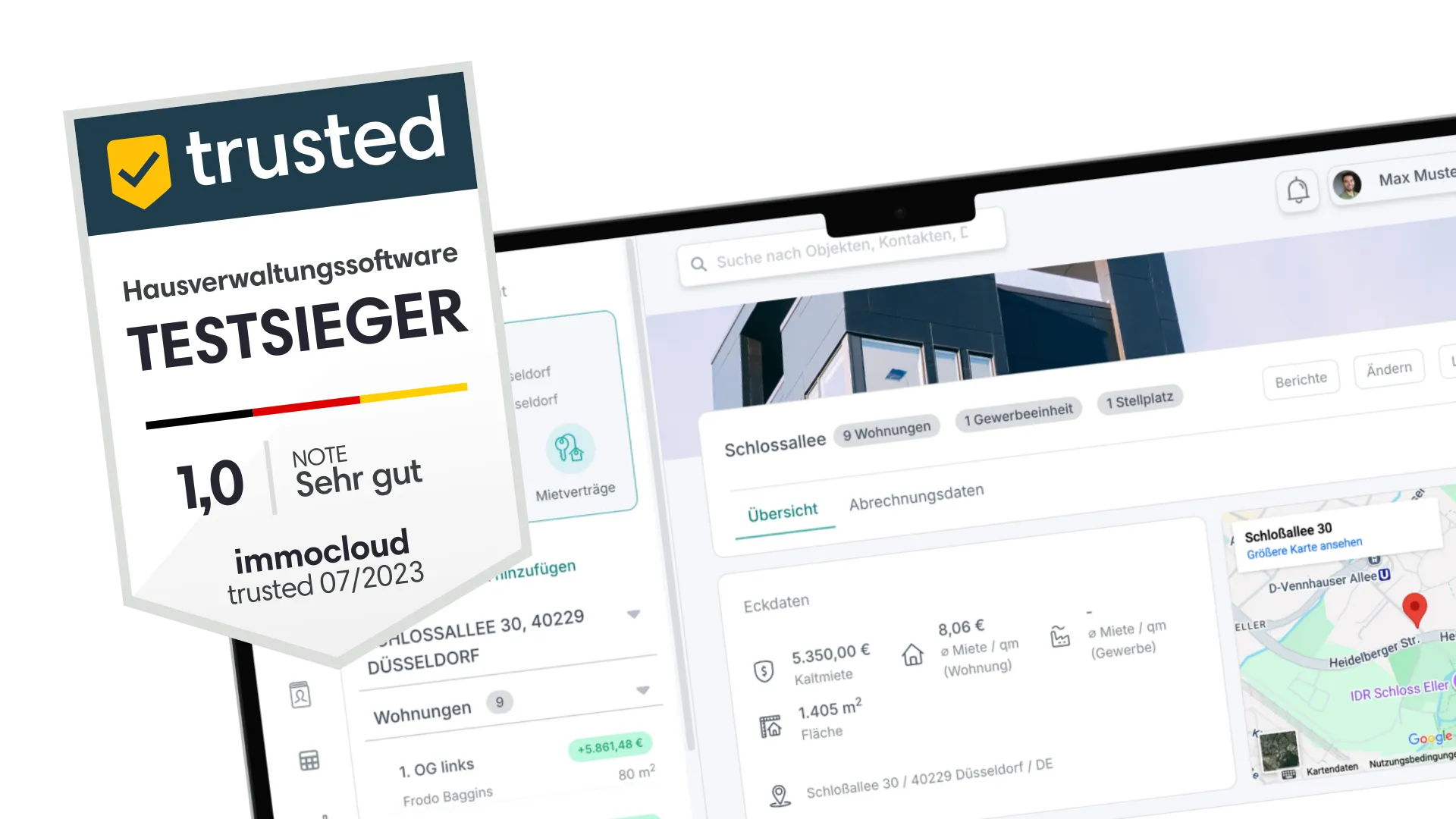 immocloud Testsieger Hausverwaltungssoftware