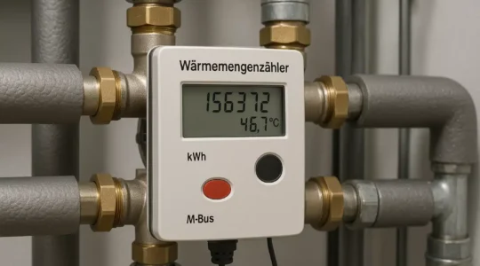 Wärmemengenzähler im Heizkeller